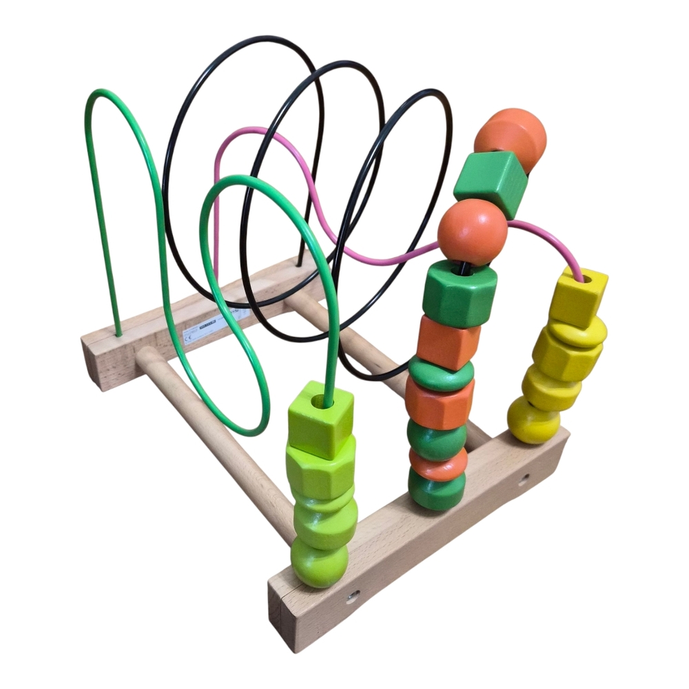 IKEA MULA Wooden Bead Rollercoaster